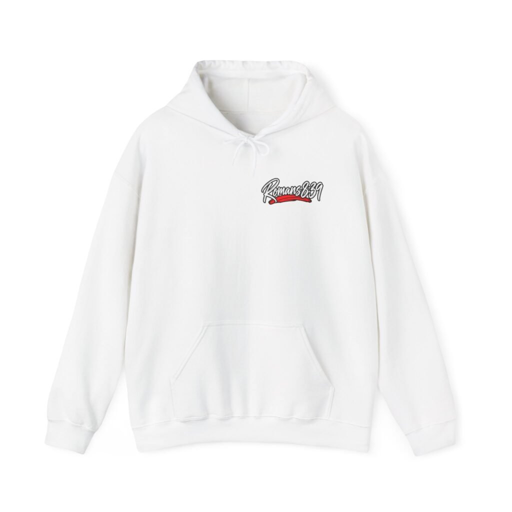 Romans 8:39. Unisex Heavy Blend™ Hooded Sweatshirt