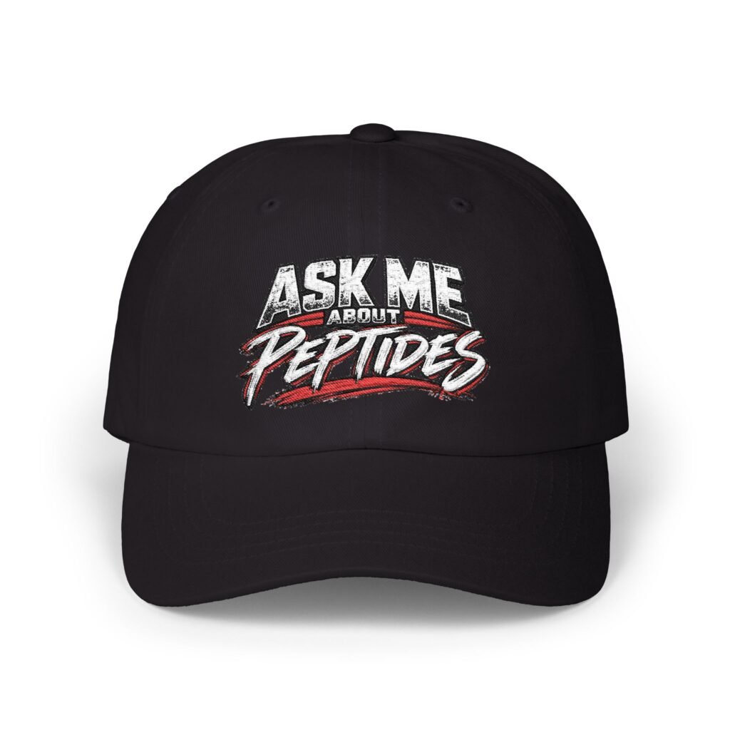 Ask me AboutPeptides-Classic Dad Cap