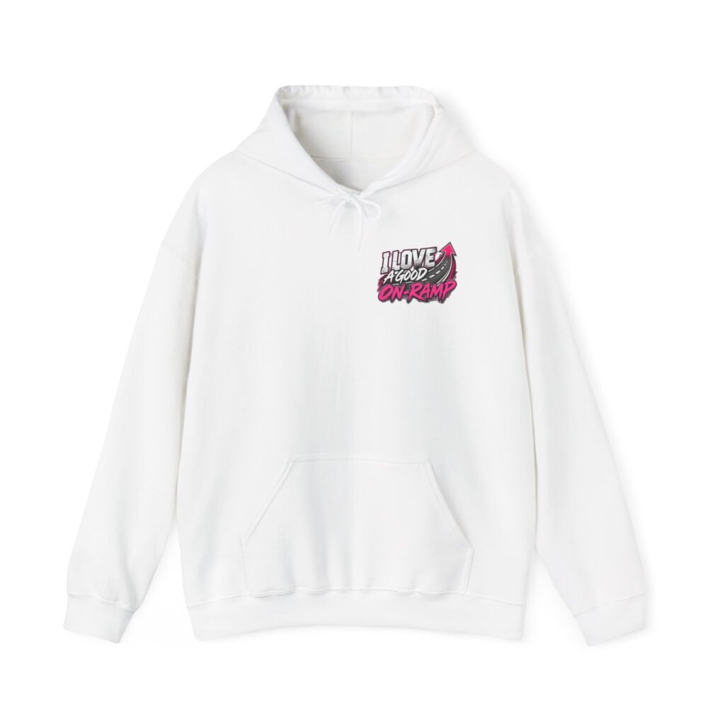Pink- I love a good on ramp.Unisex Heavy Blend™ Hooded Sweatshirt