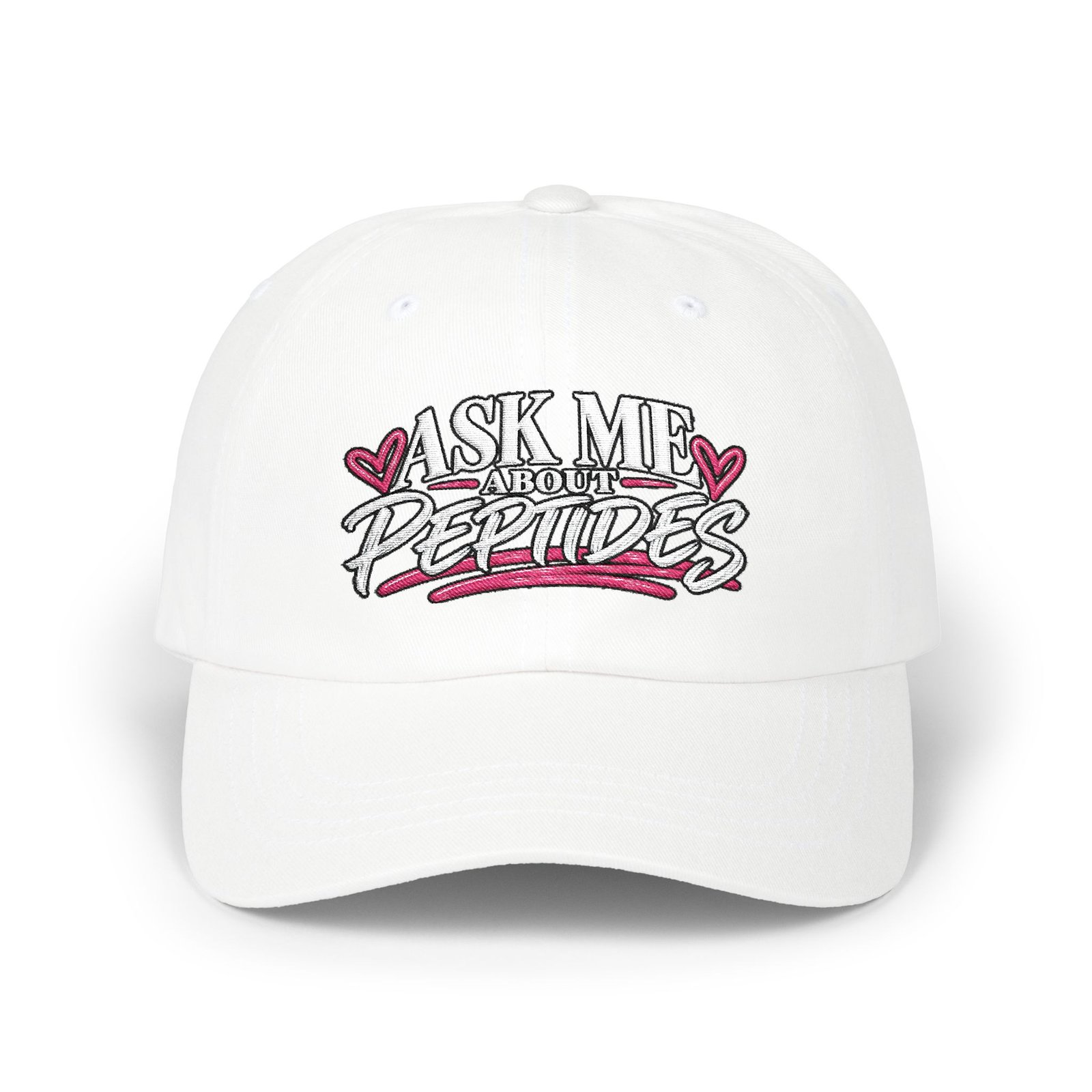 Ask me about peptides-Classic Dad Cap