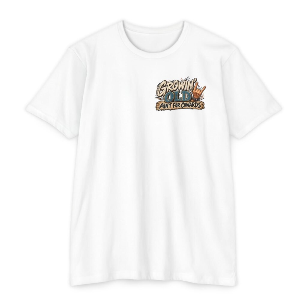 Getting old for cowards -male-Unisex CVC Jersey T-shirt